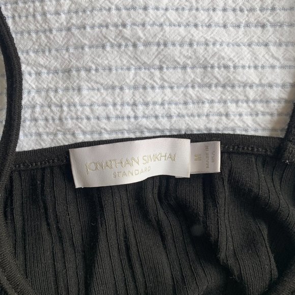 JONATHAN SIMKHAI STANDARD Elliana Everyday Rib Cropped Top - Picture 5 of 6